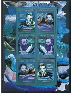 GUINEA 2008 Fauna marina, balene 6v MNH**