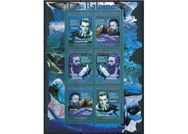 GUINEA 2008 Fauna marina, balene 6v MNH**
