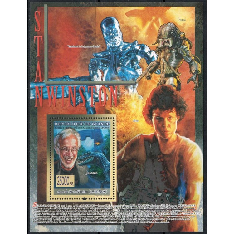 GUINEA 2008 Personalità (Stan Winston) BF MNH**
