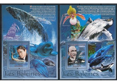 GUINEA 2008 Marine fauna, whales 2 s/s MNH**