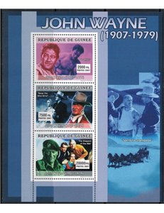 GUINEA 2007 Personalities (John Wayne) 3v MNH**
