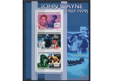GUINEA 2007 Personalities (John Wayne) 3v MNH**