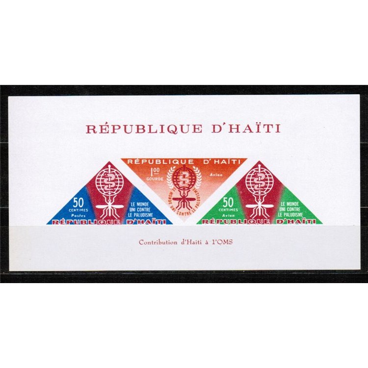 HAITI 1962 Lotta contro la malaria BF MNH**