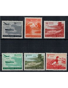 HAITI 1956 Turismo - Tourism 6 v