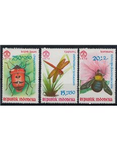 INDONESIA 1970 Insetti 3v MNH**