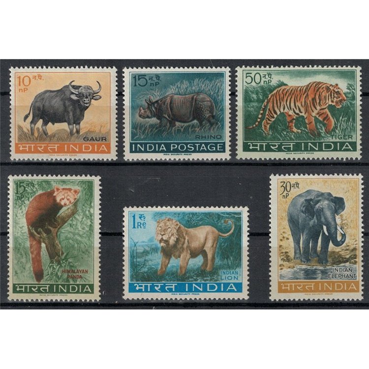 INDIA 1962-63 Nature conservation 6v MNH**