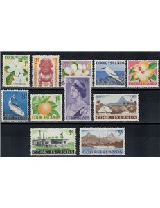 COOK ISLANDS 1963 Ordinary series 11v MNH**
