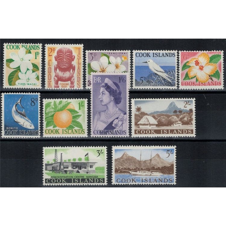 ISOLE COOK 1963 Serie ordinaria 11v MNH**