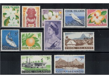 COOK ISLANDS 1963 Ordinary series 11v MNH**