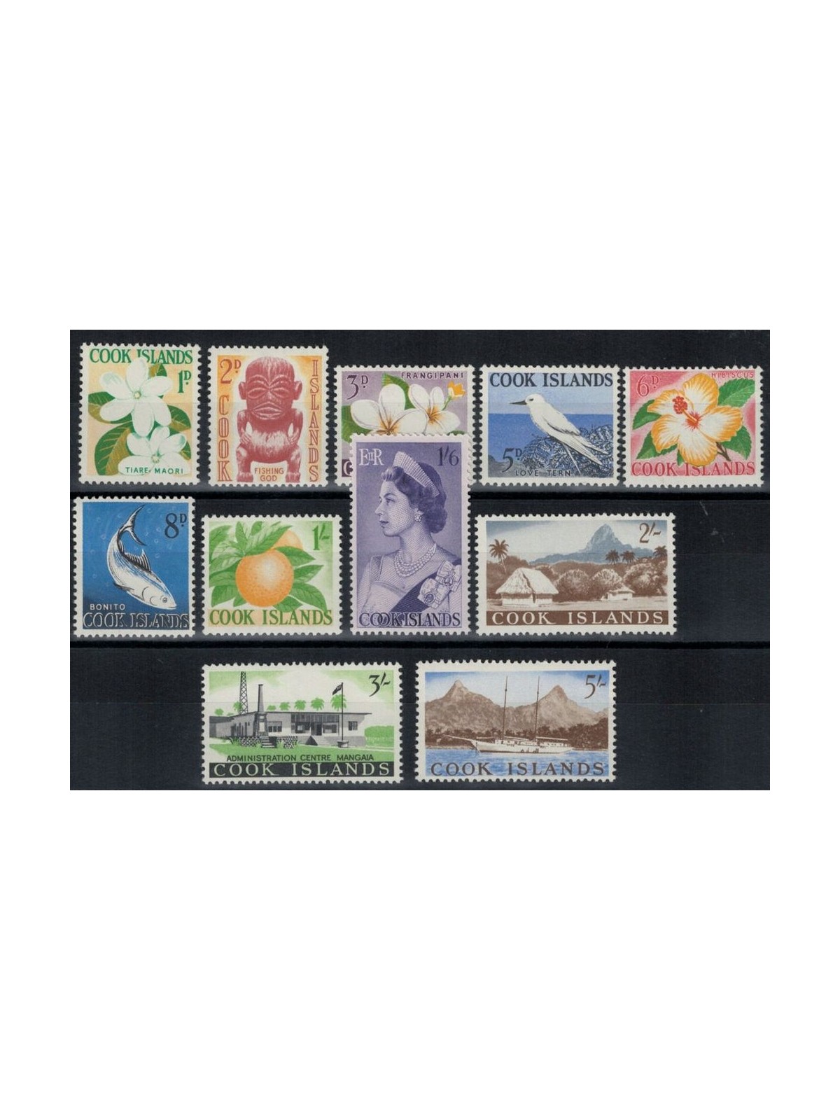 COOK ISLANDS 1963 Ordinary series 11v MNH**