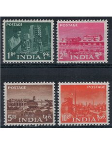 INDIA 1959 Ordinary series - Definitives 4v MNH**
