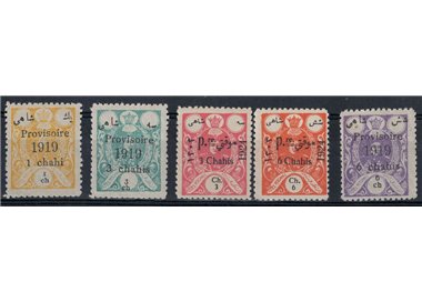 IRAN 1919 Provvisoria sovrastampata 5v MNH**