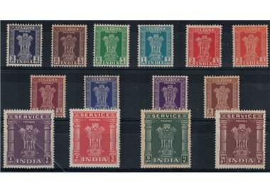 INDIA 1950-51 Services - On service 14v MNH**