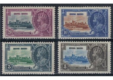 HONG KONG 1935 George V Jubilee 4v MH*