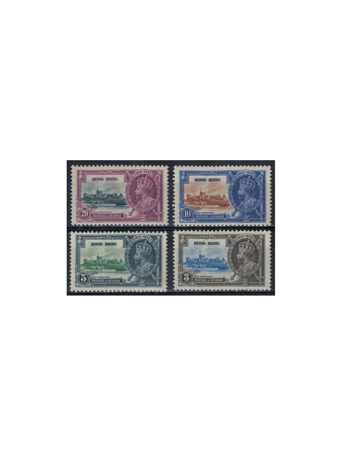 HONG KONG 1935 Giubileo Giorgio V 4v MH*