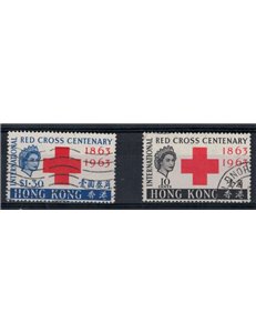HONG KONG 1965 Red Cross 2v used