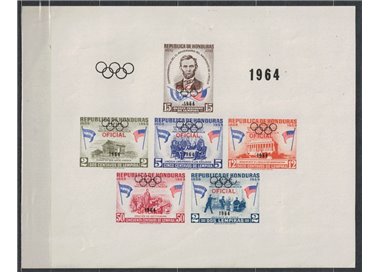 HONDURAS 1964 Giochi olimpici di Tokio BF MNH**