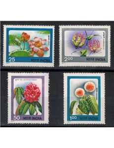 INDIA 1977 Fiori - Flowers 4v MNH**