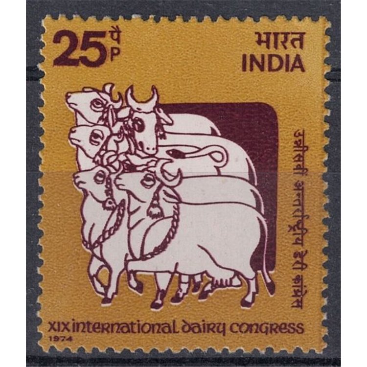INDIA 1974 Congresso lattiero-caseario MNH**