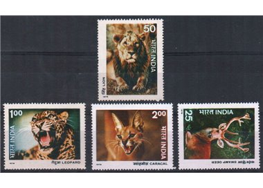INDIA 1976 Salvaguardia della natura 4v MNH**
