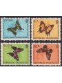 INDONESIA 1963 Various Butterflies 4v MNH**
