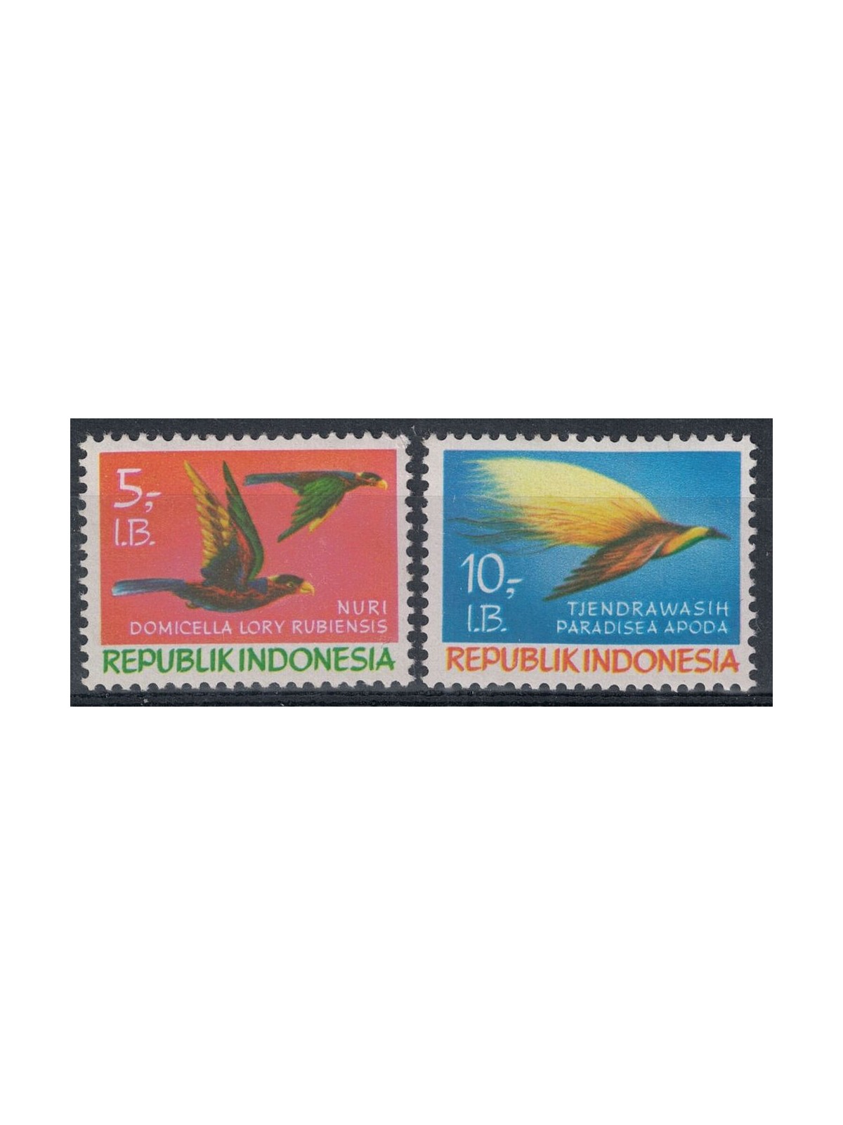 INDONESIA (IRIAN BARAT) 1970 Different birds 2v MNH**