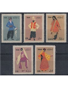 IRAN 1955 Various costumes 5v MNH**