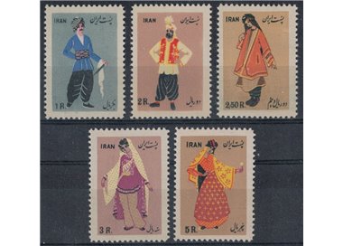 IRAN 1955 Costumi diversi 5v MNH**