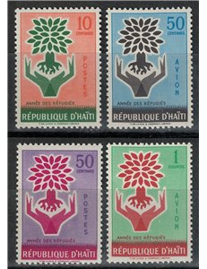 HAITI 1960 World Refugee Year 4v MNH**