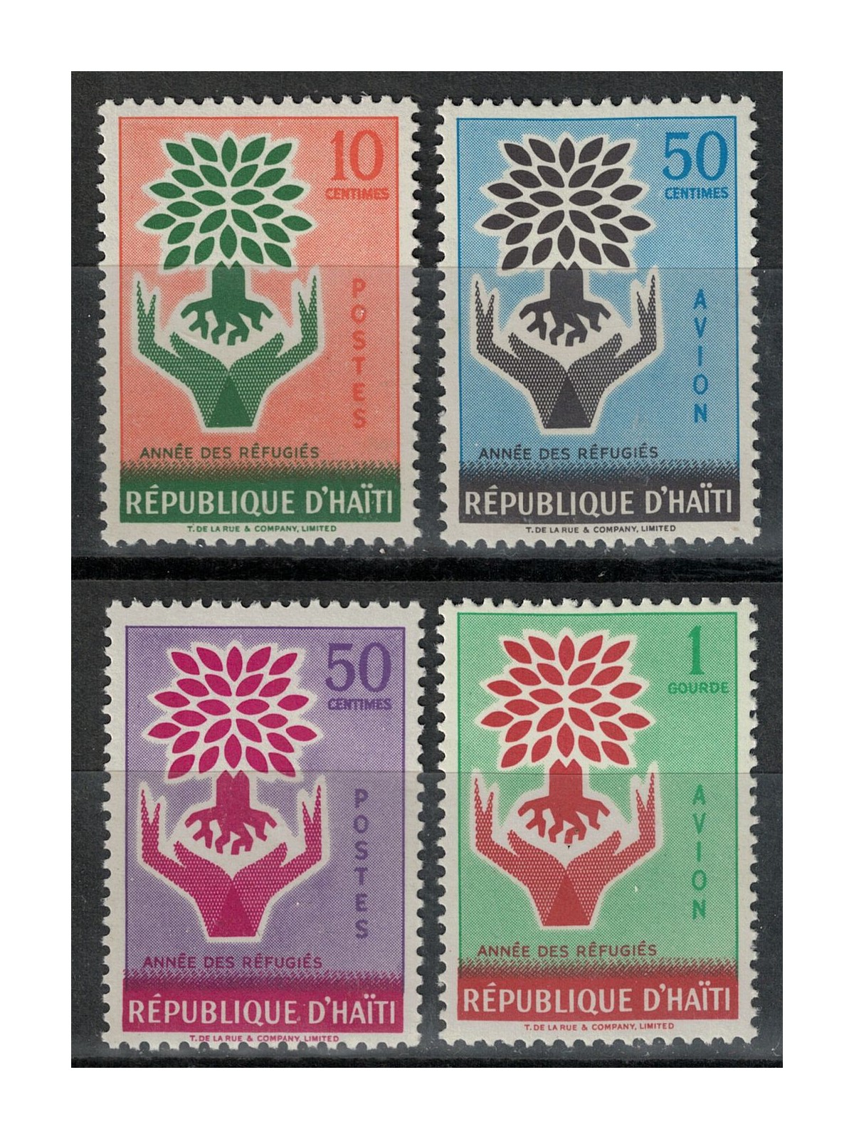 HAITI 1960 World Refugee Year 4v MNH**