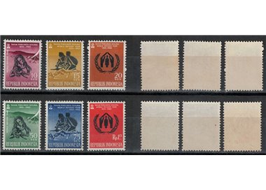 INDONESIA 1960 World Refugee Year 6v MNH**