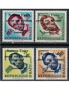 HAITI 1959 Anno mondiale del rifugiato 4v MNH**