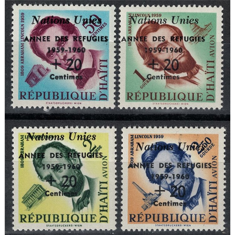 HAITI 1959 Anno mondiale del rifugiato 4v MNH**