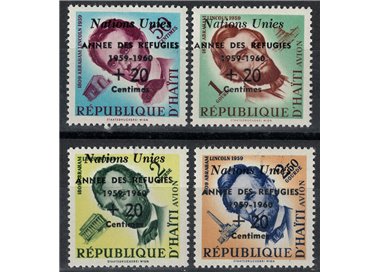 HAITI 1959 World Refugee Year 4v MNH**