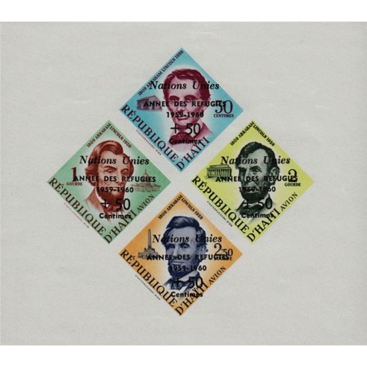 HAITI 1959 Anno mondiale del rifugiato 1 BF MNH**
