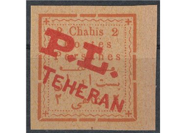 IRAN 1902-03 2c overprinted PL TEHERAN in red (B) MNH**