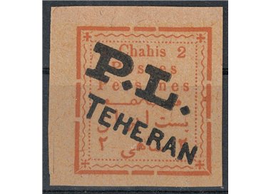 IRAN 1902-03 2c soprastampato P.L. TEHERAN in nero (B) MNH**