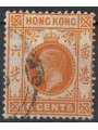 HONG KONG 1912-21 George V 6c orange us