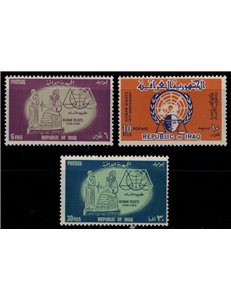 IRAQ 1964 Human Rights 3v MNH**