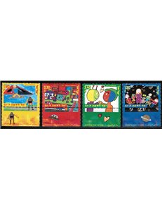 ISRAELE 2000 Disegni di bambini 4v MNH**