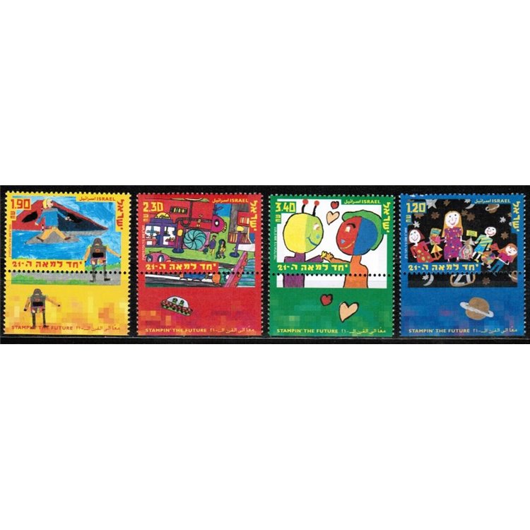 ISRAEL 2000 Children's drawings 4v MNH**