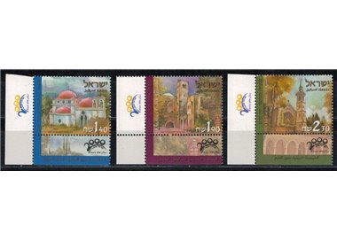 ISRAEL 2000 Pilgrimage 3v MNH**