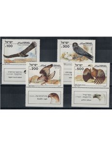 ISRAEL 1985 Biblical birds 4v + 1 s/s MNH**