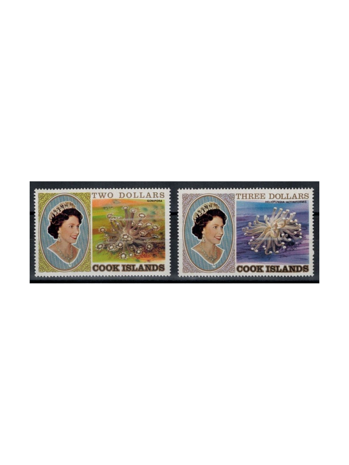 ISOLE COOK 1981 Serie ordinaria 2v MNH**