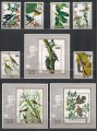 ISOLE COOK 1985 John James Audubon, uccelli 6v + 3 BF MNH**