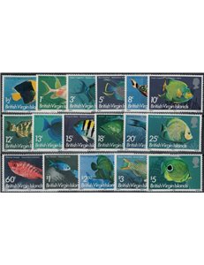 VIRGIN ISLANDS 1975 Fish 17v MNH**