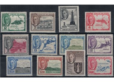 VIRGIN ISLANDS 1952 George VI 12v MH*