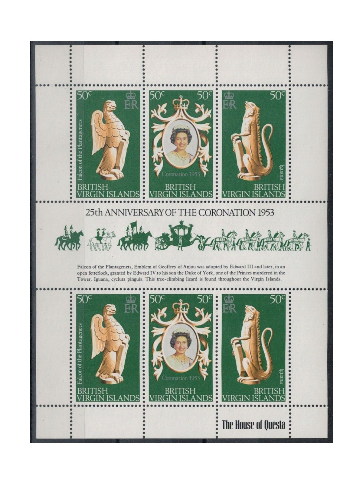 VIRGIN ISLANDS 1978 Silver Jubilee m/s MNH**