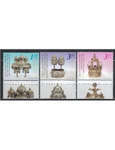 ISRAELE 2008 Corone Torah 3v MNH**