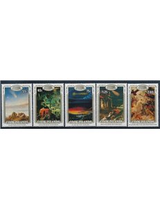 COOK ISLANDS 1986 Halley's Comet 5v MNH**